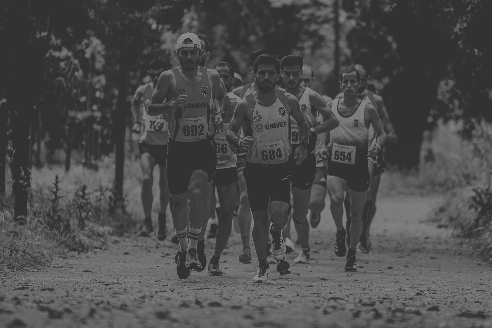 Men Running at the Marathon 